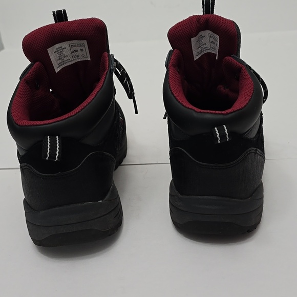Lands\' End Men\'s Hiking Boots Gray Black Red Size 8.5 D